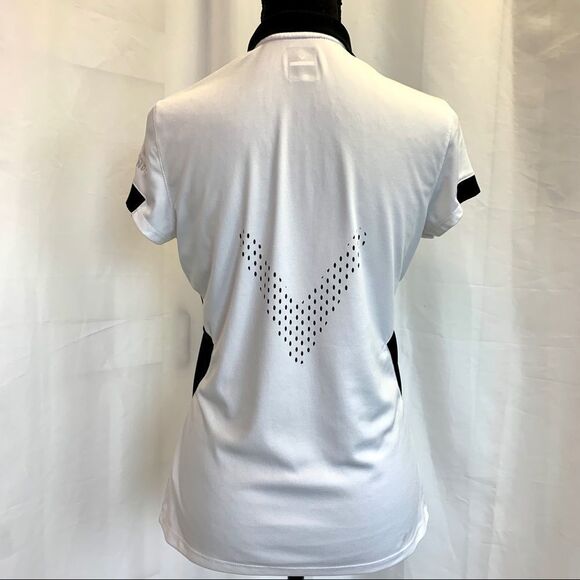 Callaway white button front collared golf shirt Sz S🇨🇦 - Picture 3 of 10